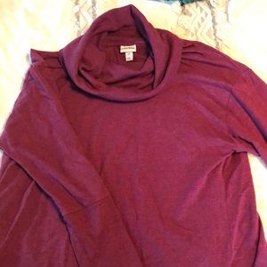 Ava & Viv Maroon cowl neck light sweater